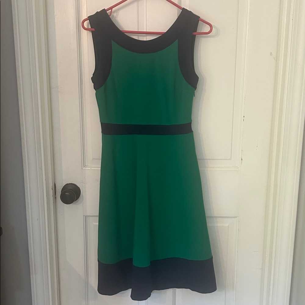 Green and Blue Sleeveless Dress